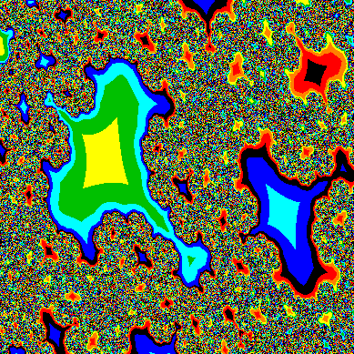 [The burning ship fractal drawn in tkinter and Python]