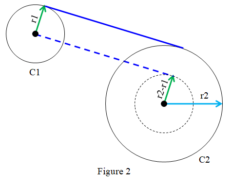 [tangent lines between two circles]