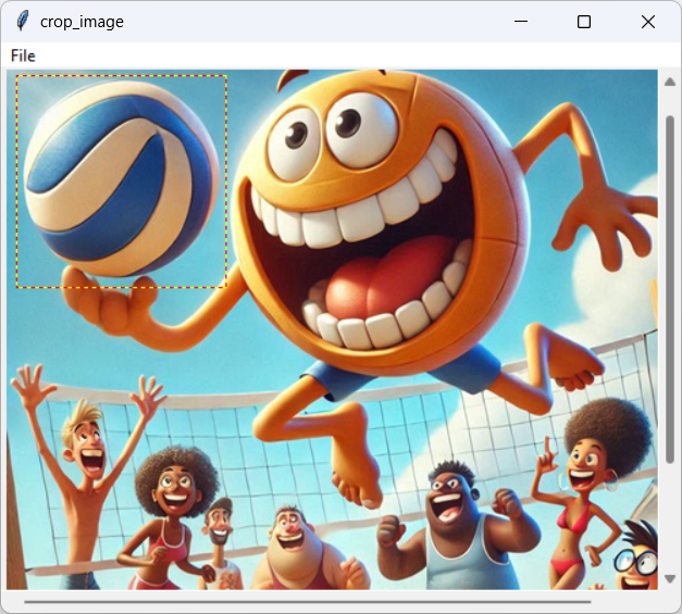 [This program lets you interactively crop images in Python and tkinter]