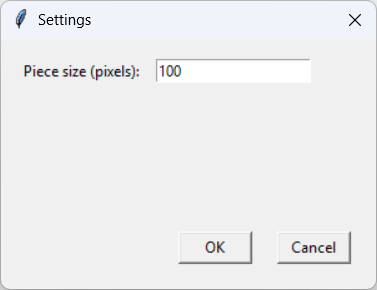 [The jigsaw puzzle program's configuration dialog]