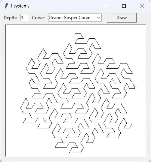 [A Peano-Gosper curve fractal]