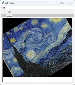 [Rotate a PIL image in Python and tkinter]