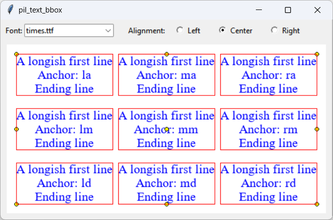 [Text and bounding boxes drawn with PIL in Python]