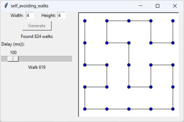 [A self-avoiding walk]