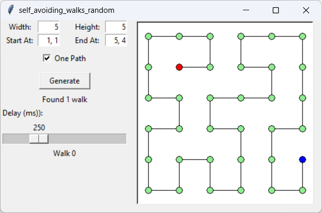 [A self-avoiding walk]