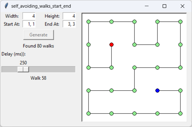 [A self-avoiding walk]