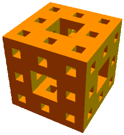 [A Menger sponge]