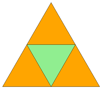 [A depth 0 Sierpinski gasket fractal]