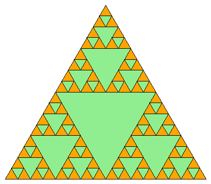 [A depth 3 Sierpinski gasket fractal]