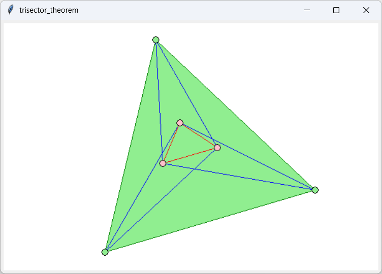 [If you pick points clockwise, the equilateral triangle lies outside of your triangle.]
