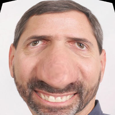 [An image warped by a fisheye transformation]